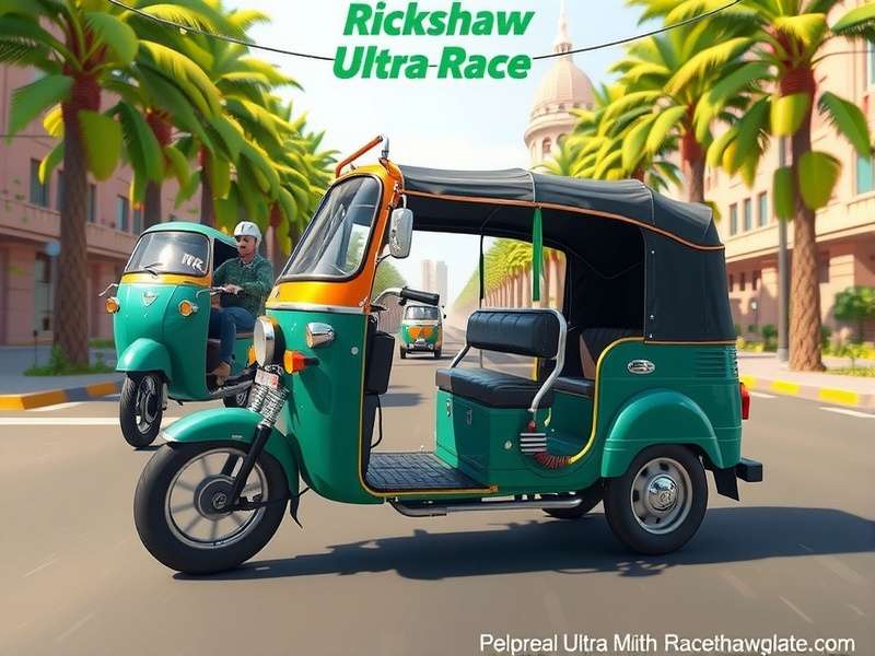 Rickshaw Ultra Race Game Cover